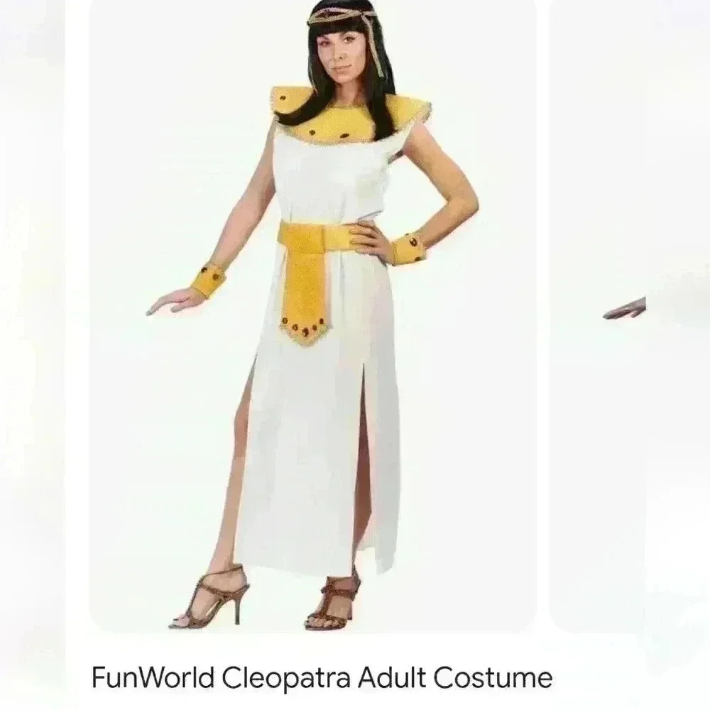 Fun World Cleopatra Complete Plus  Halloween 7 Piece Costume NWOT Sz 1X